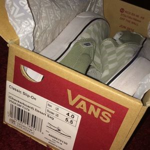 Checker Board Vans(Classic Slip-On)